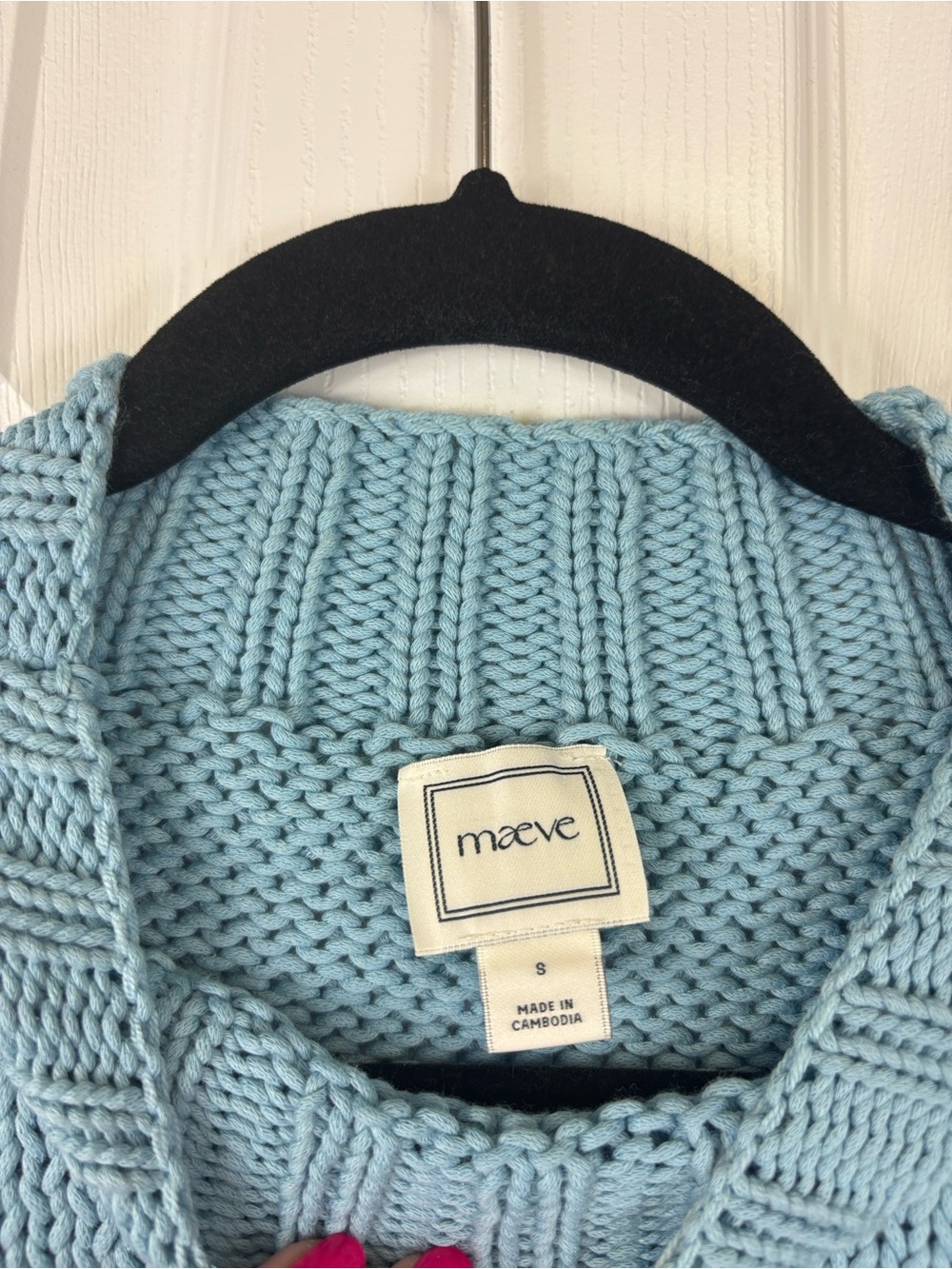Anthropologie Maeve Pippa blue mock neck sweater sz sm - Picture 6 of 9